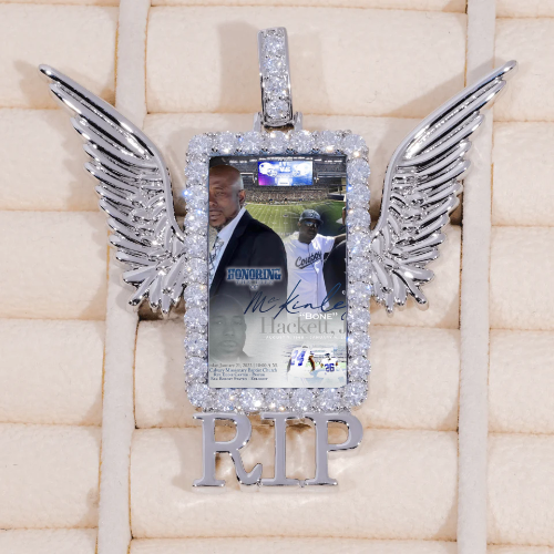 RIP WING 3D CUSTOM PICTURE PENDANT