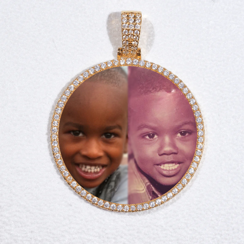 MEDIUM 3D CIRCLE CUSTOM PICTURE PENDANT