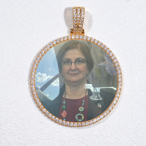 MEDIUM 3D CIRCLE CUSTOM PICTURE PENDANT
