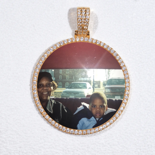 MEDIUM 3D CIRCLE CUSTOM PICTURE PENDANT