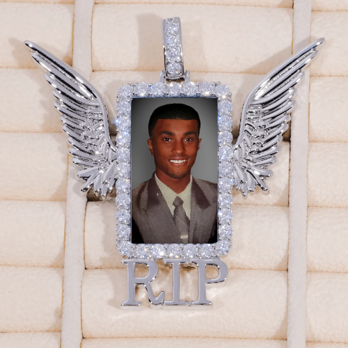 RIP WING 3D CUSTOM PICTURE PENDANT