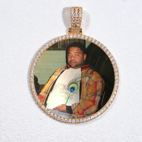 MEDIUM 3D CIRCLE CUSTOM PICTURE PENDANT