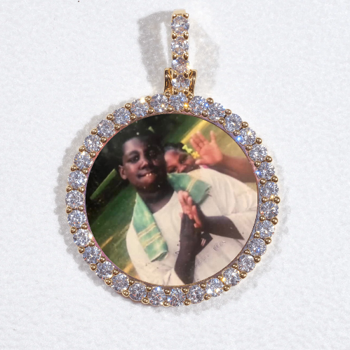 3D CIRCLE CUSTOM PICTURE PENDANT SMALL SIZE