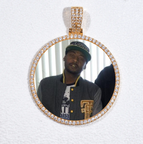 MEDIUM 3D CIRCLE CUSTOM PICTURE PENDANT
