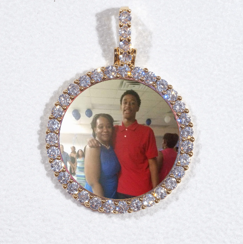 3D CIRCLE CUSTOM PICTURE PENDANT SMALL SIZE