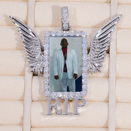 RIP WING 3D CUSTOM PICTURE PENDANT