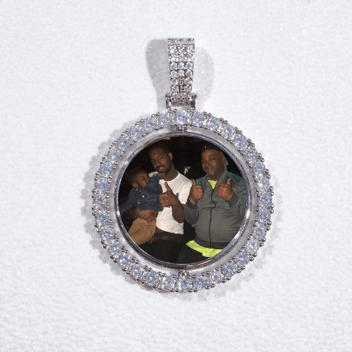 3D Spinning 2-Faced Custom Picture Pendant