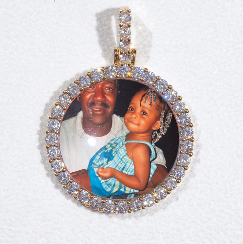 3D CIRCLE CUSTOM PICTURE PENDANT SMALL SIZE