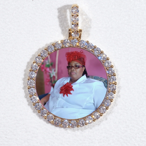 3D CIRCLE CUSTOM PICTURE PENDANT SMALL SIZE
