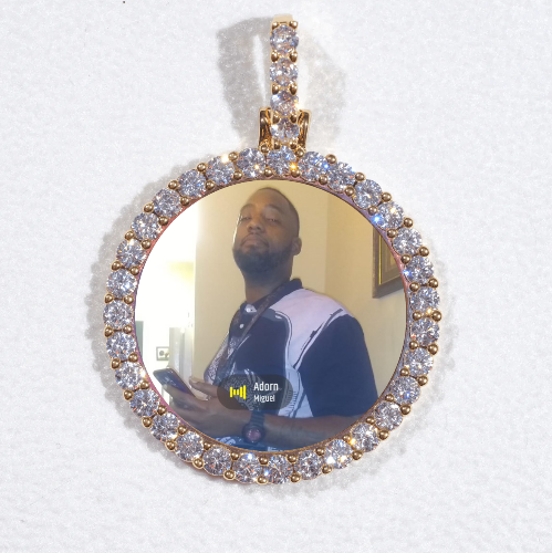 3D CIRCLE CUSTOM PICTURE PENDANT SMALL SIZE