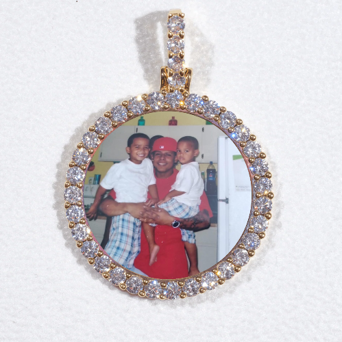 3D CIRCLE CUSTOM PICTURE PENDANT SMALL SIZE