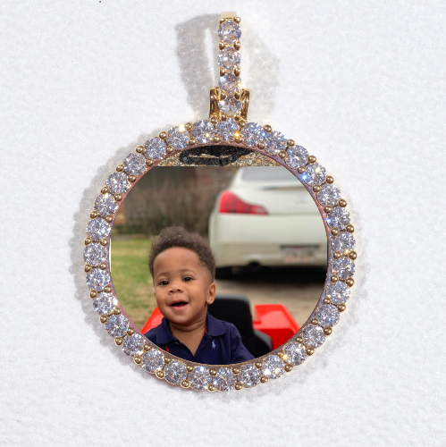 3D CIRCLE CUSTOM PICTURE PENDANT SMALL SIZE
