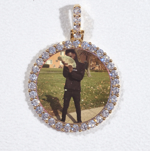 3D CIRCLE CUSTOM PICTURE PENDANT SMALL SIZE