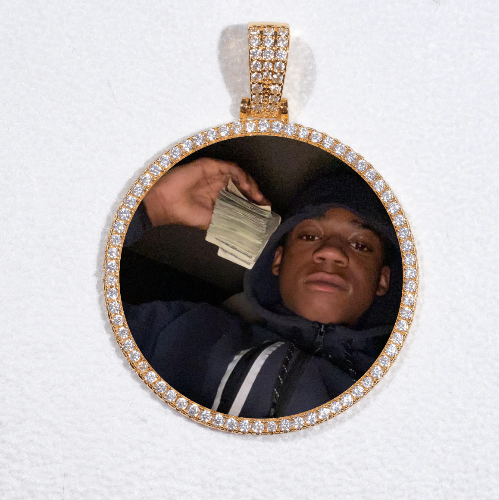 MEDIUM 3D CIRCLE CUSTOM PICTURE PENDANT