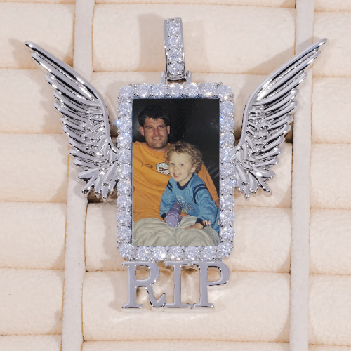RIP WING 3D CUSTOM PICTURE PENDANT