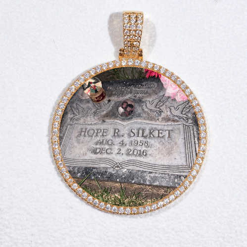 MEDIUM 3D CIRCLE CUSTOM PICTURE PENDANT
