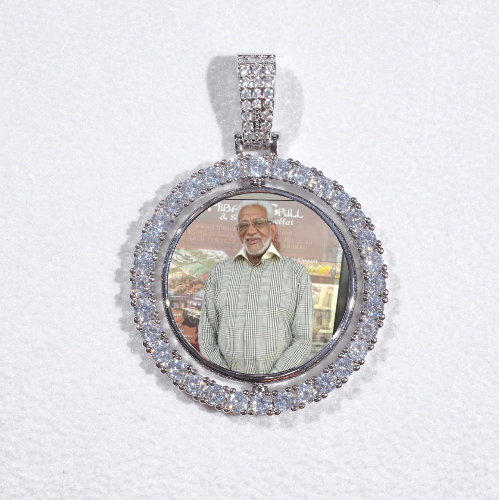 3D Spinning 2-Faced Custom Picture Pendant