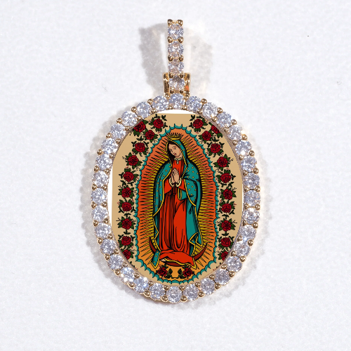 3D Oval Custom Picture Pendant