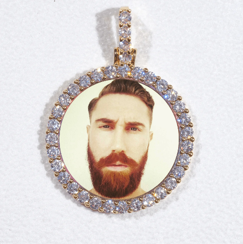 3D CIRCLE CUSTOM PICTURE PENDANT SMALL SIZE