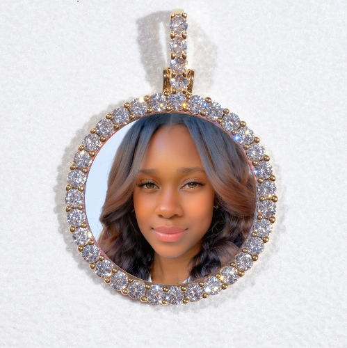 3D CIRCLE CUSTOM PICTURE PENDANT SMALL SIZE