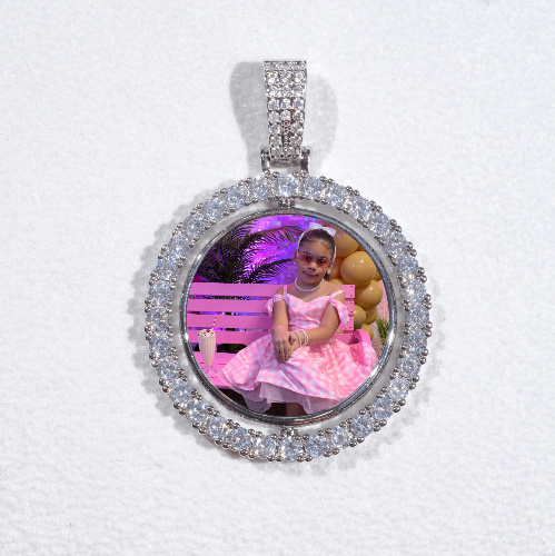 3D Spinning 2-Faced Custom Picture Pendant