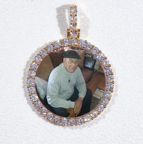3D CIRCLE CUSTOM PICTURE PENDANT SMALL SIZE