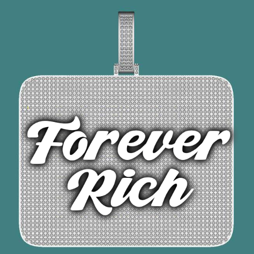 CUSTOM LETTER NECKLACE 3D BIG SQUARE