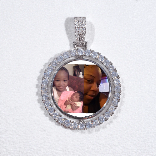 3D Spinning 2-Faced Custom Picture Pendant