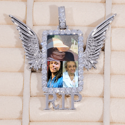 RIP WING 3D CUSTOM PICTURE PENDANT