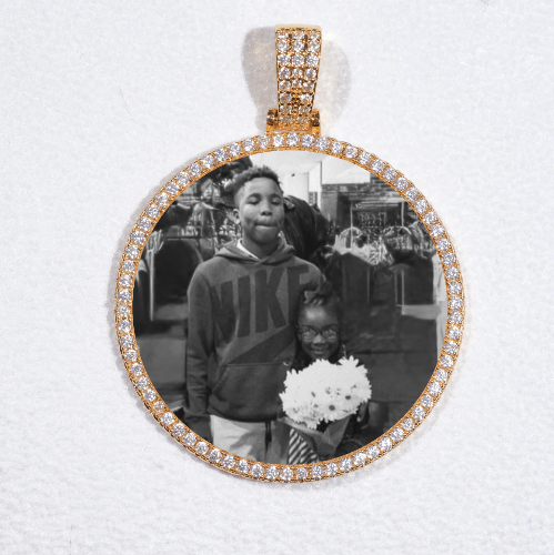 MEDIUM 3D CIRCLE CUSTOM PICTURE PENDANT