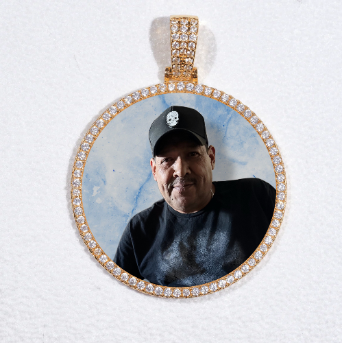 MEDIUM 3D CIRCLE CUSTOM PICTURE PENDANT