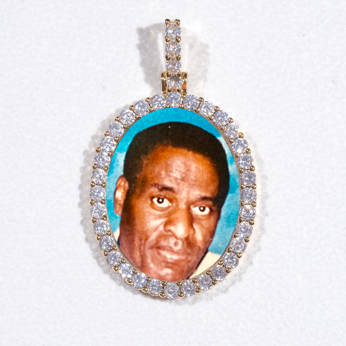 3D Oval Custom Picture Pendant