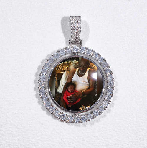 3D Spinning 2-Faced Custom Picture Pendant