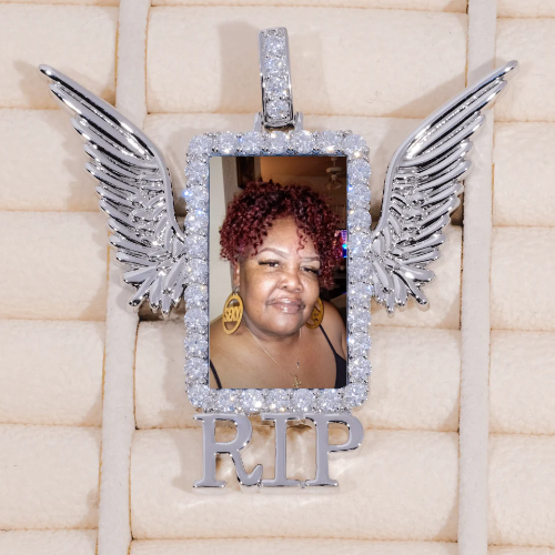 RIP WING 3D CUSTOM PICTURE PENDANT