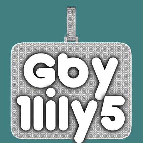 CUSTOM LETTER NECKLACE 3D BIG SQUARE