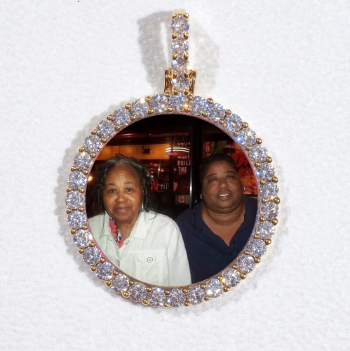 3D CIRCLE CUSTOM PICTURE PENDANT SMALL SIZE