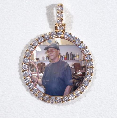 3D CIRCLE CUSTOM PICTURE PENDANT SMALL SIZE
