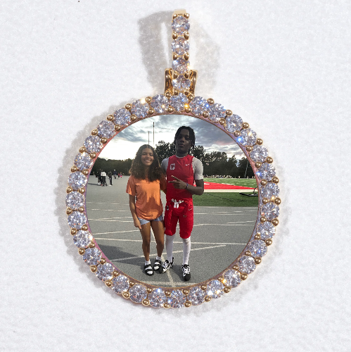 3D CIRCLE CUSTOM PICTURE PENDANT SMALL SIZE