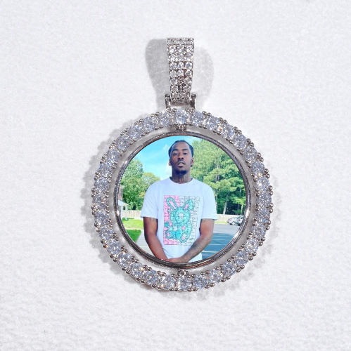 3D Spinning 2-Faced Custom Picture Pendant