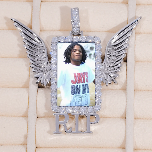 RIP WING 3D CUSTOM PICTURE PENDANT