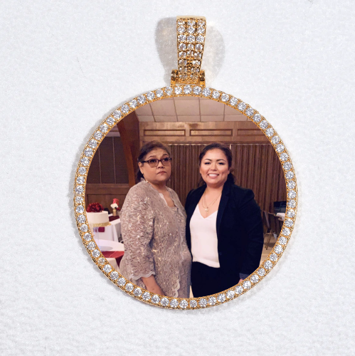 MEDIUM 3D CIRCLE CUSTOM PICTURE PENDANT
