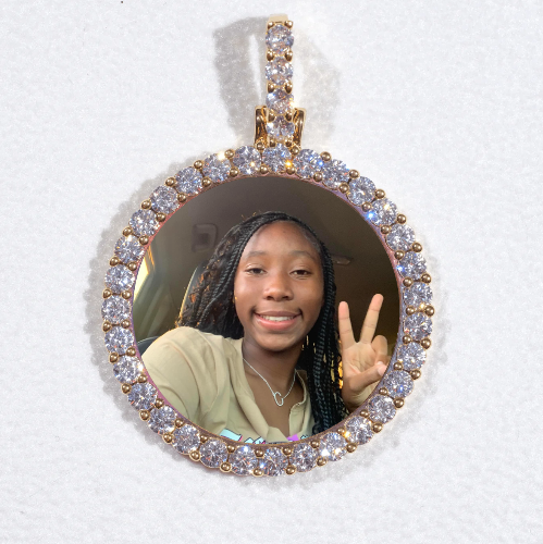 3D CIRCLE CUSTOM PICTURE PENDANT SMALL SIZE