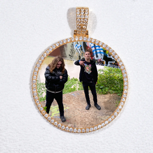 MEDIUM 3D CIRCLE CUSTOM PICTURE PENDANT
