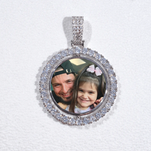 3D Spinning 2-Faced Custom Picture Pendant