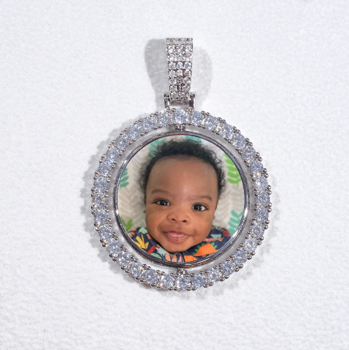 3D Spinning 2-Faced Custom Picture Pendant