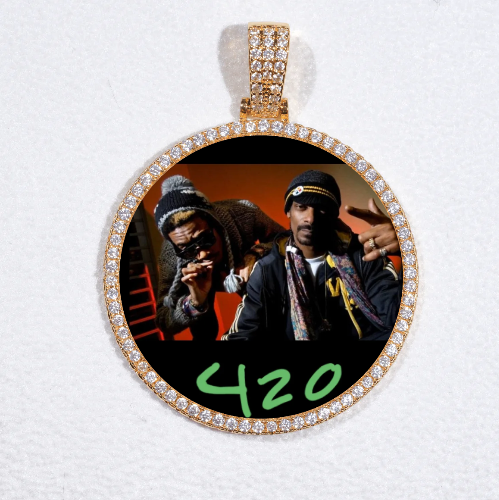 MEDIUM 3D CIRCLE CUSTOM PICTURE PENDANT