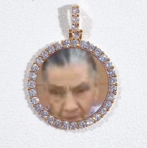 3D CIRCLE CUSTOM PICTURE PENDANT SMALL SIZE