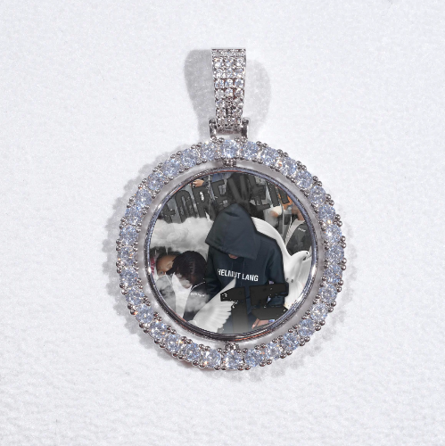 3D Spinning 2-Faced Custom Picture Pendant