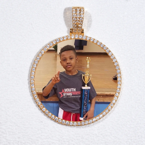 MEDIUM 3D CIRCLE CUSTOM PICTURE PENDANT