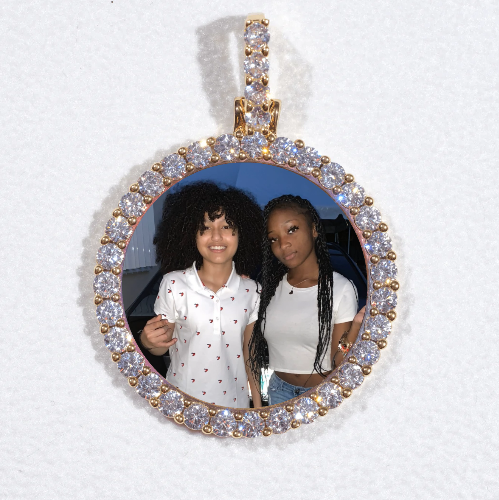 3D CIRCLE CUSTOM PICTURE PENDANT SMALL SIZE